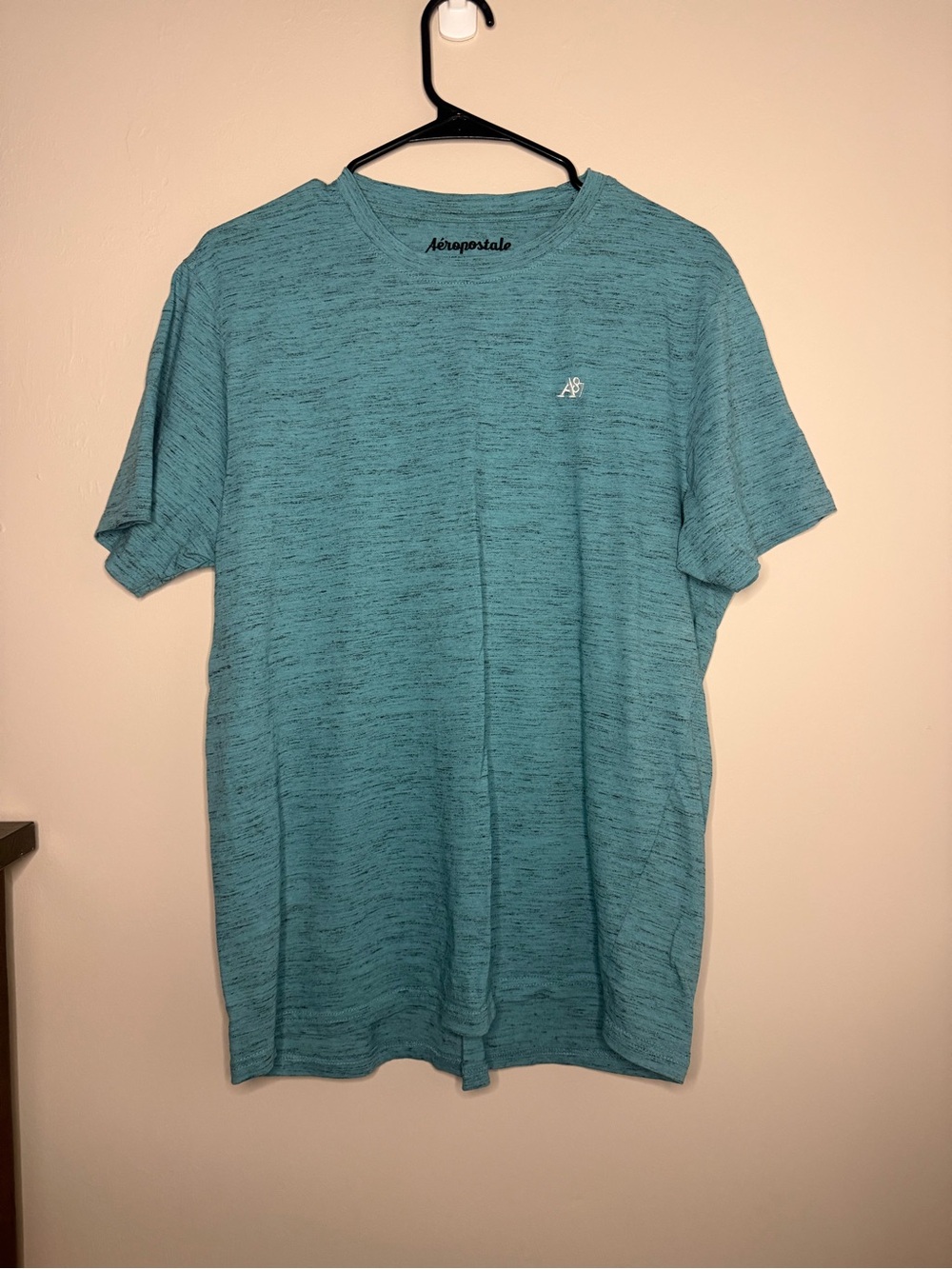 Aeropostale Men’s Teal Heather Short Sleeve Crew Tee